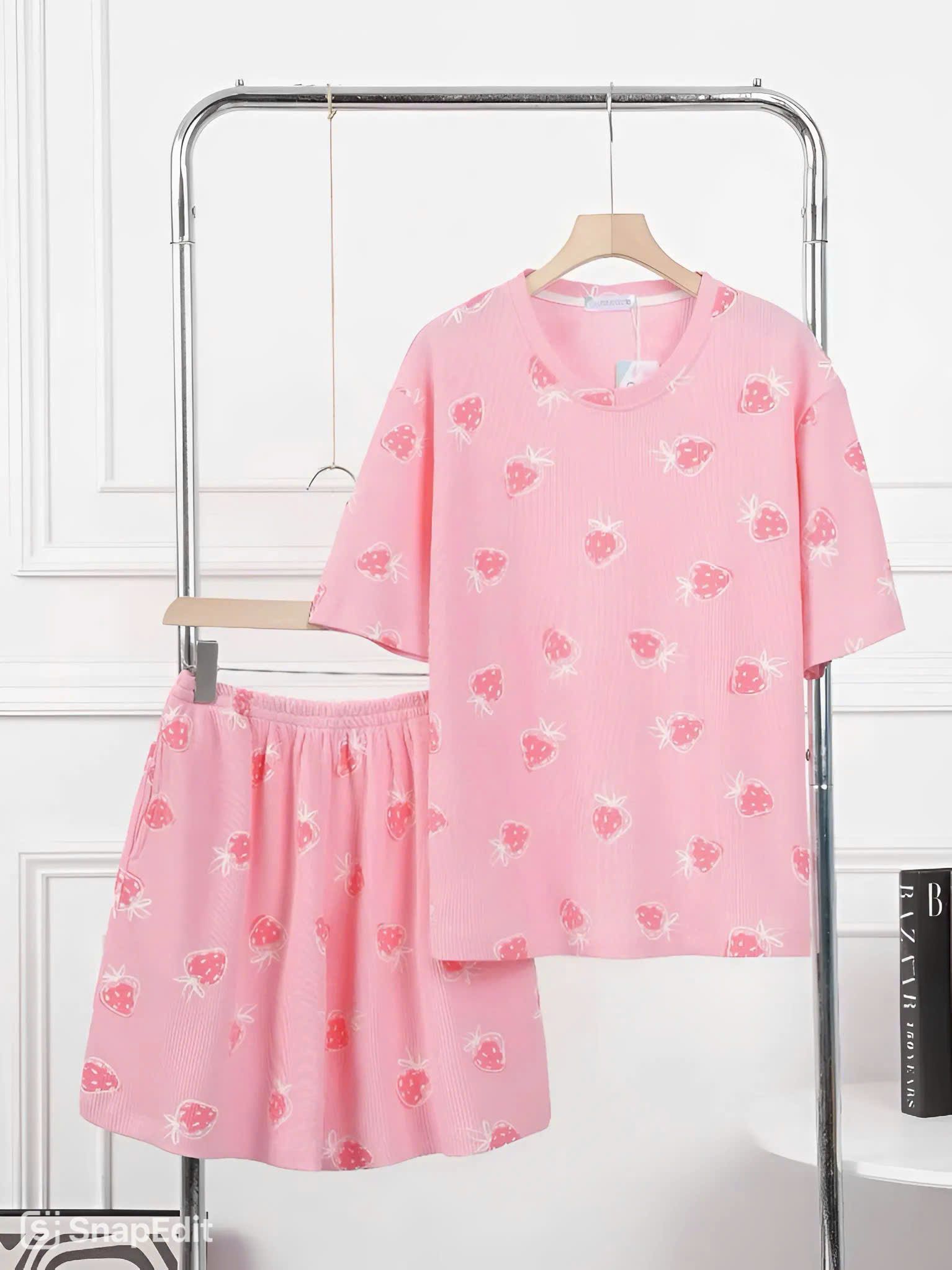 Bộ thun mặc nhà ngắn tay Form Unisex