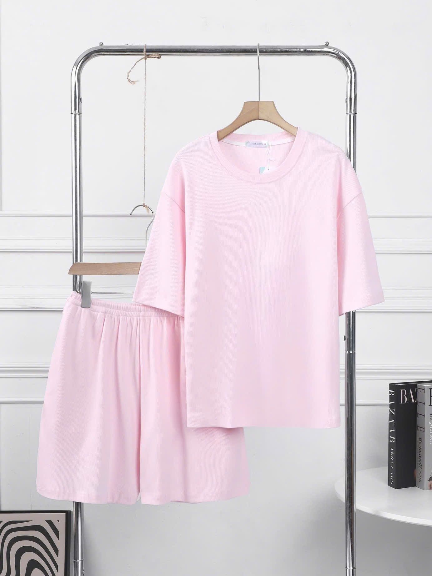 Bộ thun mặc nhà ngắn tay Form Unisex
