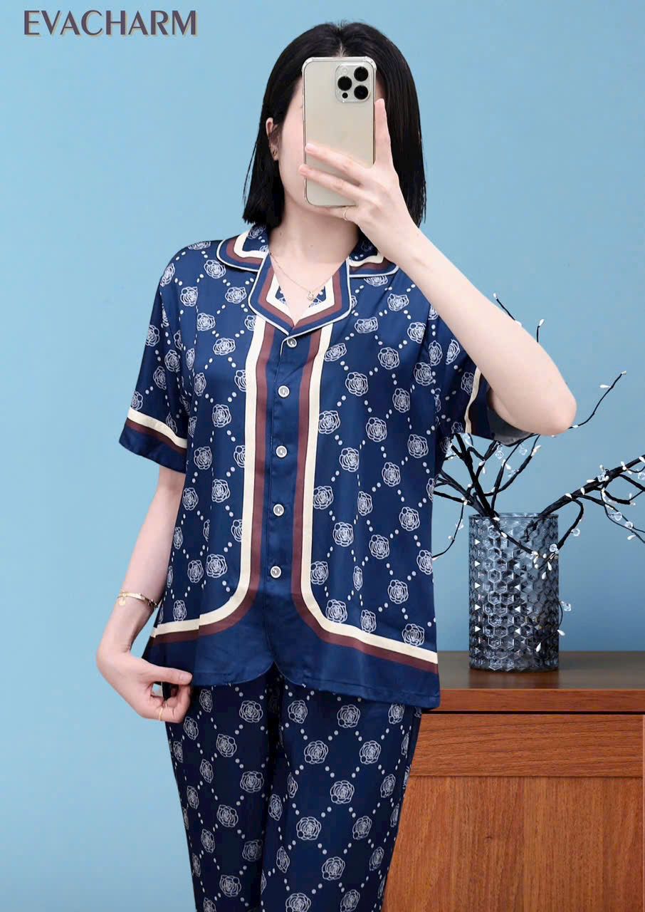 Bộ lụa tay ngắn quần dài