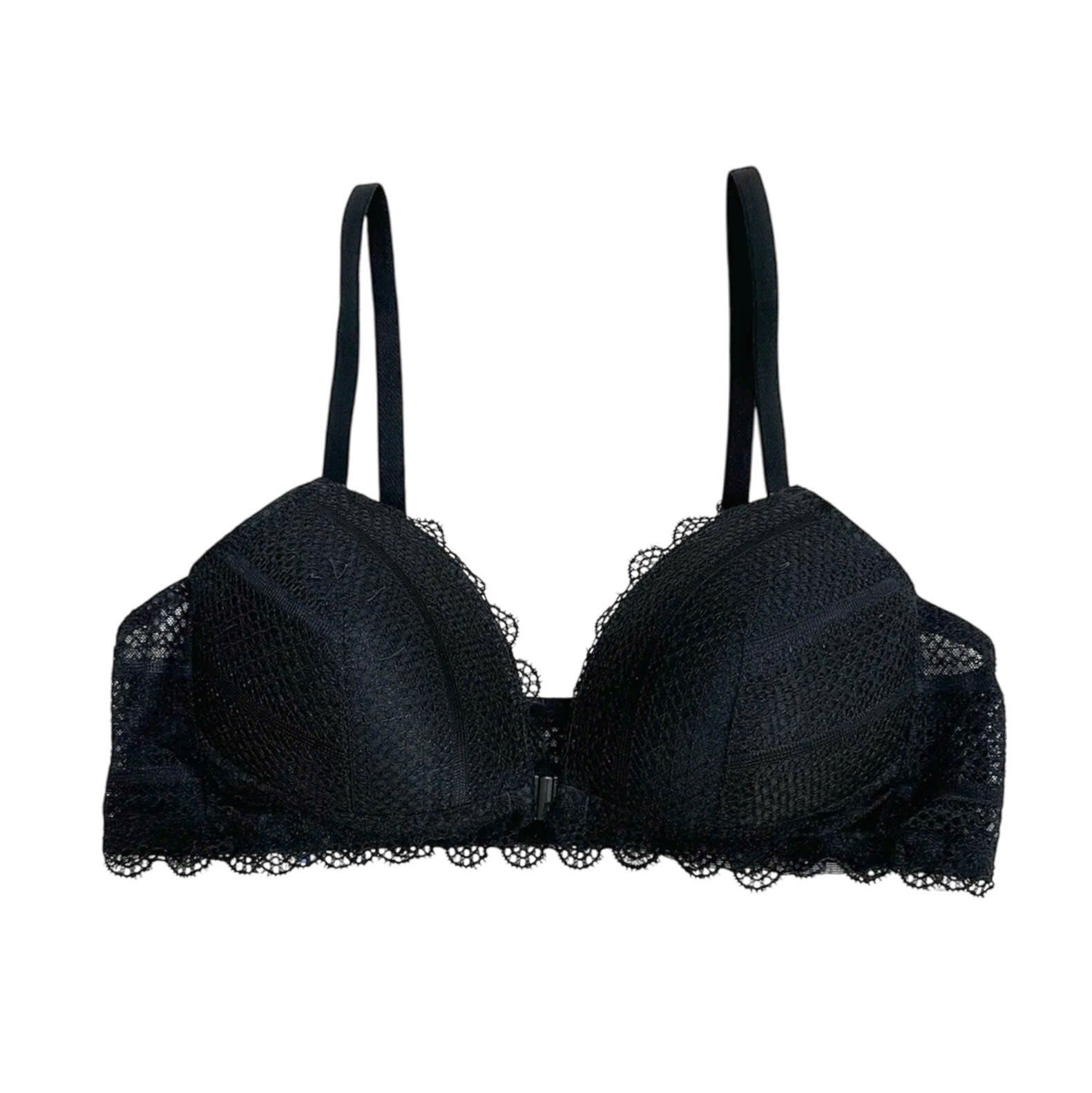 Áo Bralette ren Relax cài trước mỏng không gọng chất liệu ren