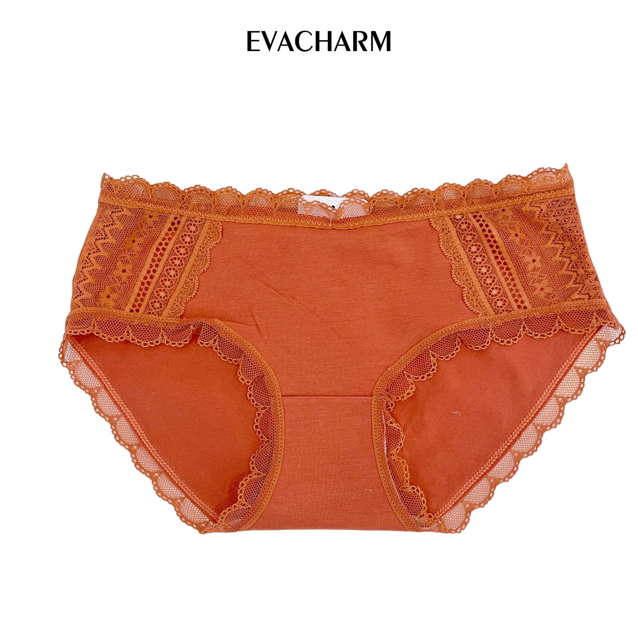 Quần lót Cotton viền ren lưng vừa