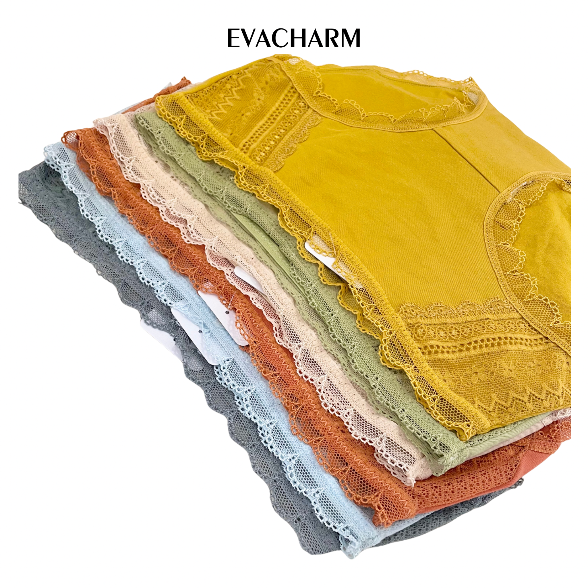 Quần lót Cotton viền ren lưng vừa