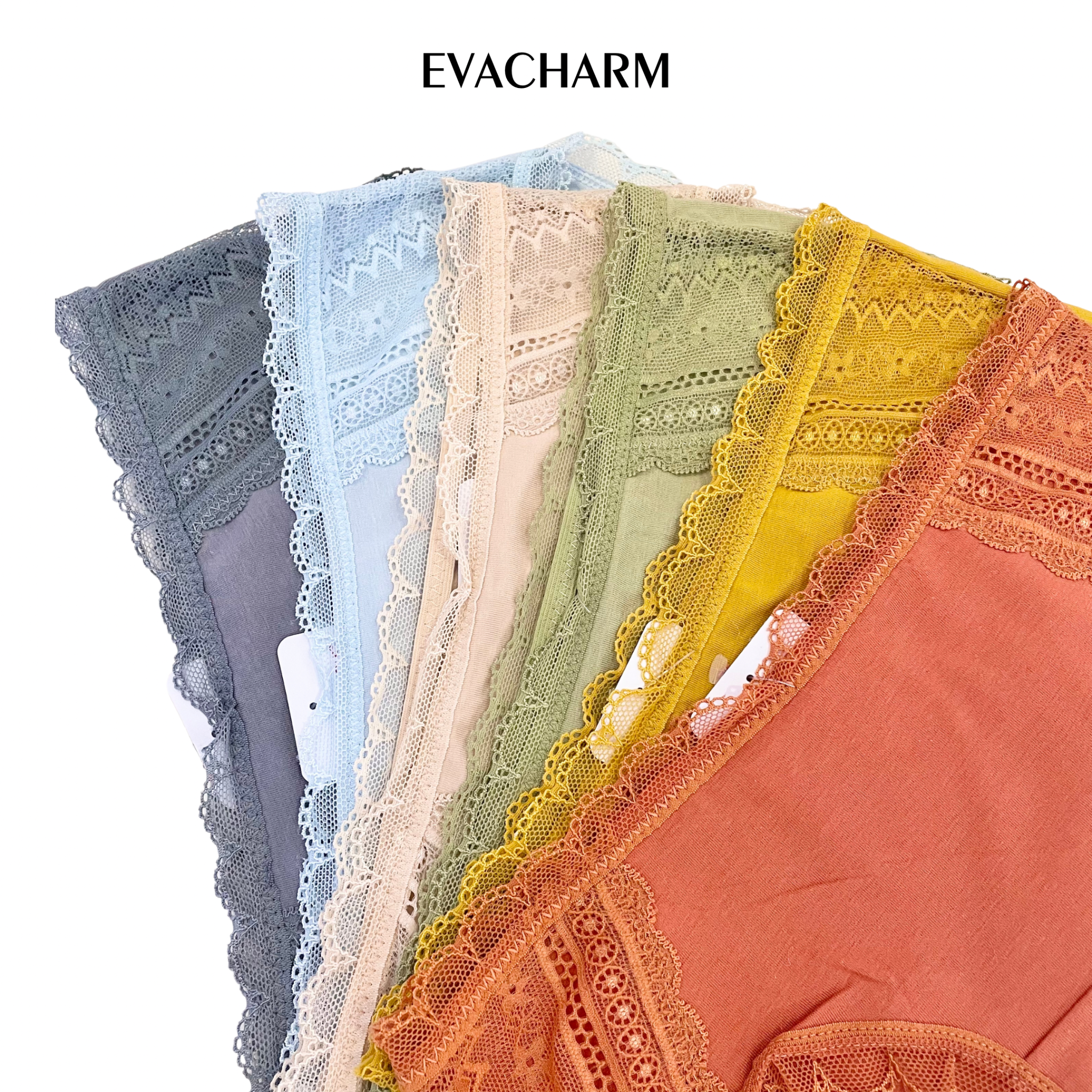 Quần lót Cotton viền ren lưng vừa