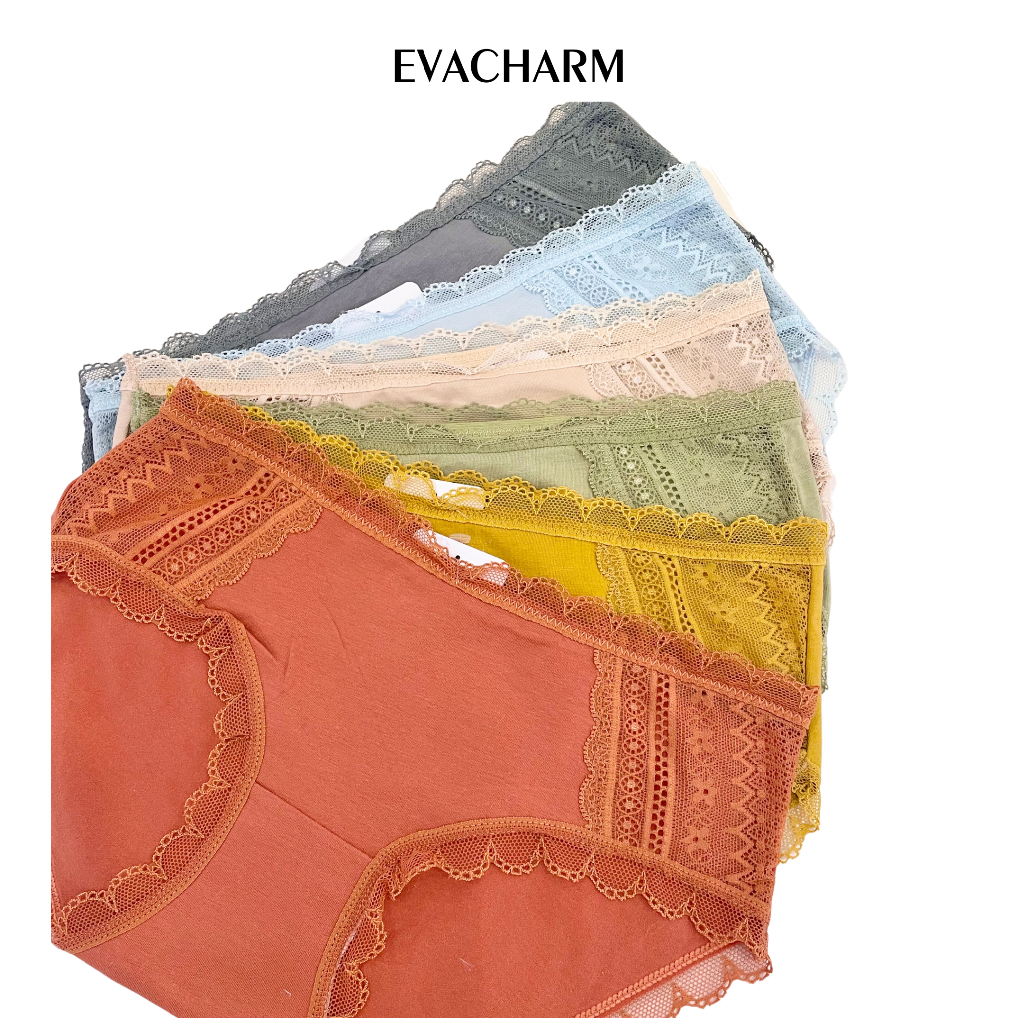 Quần lót Cotton viền ren lưng vừa