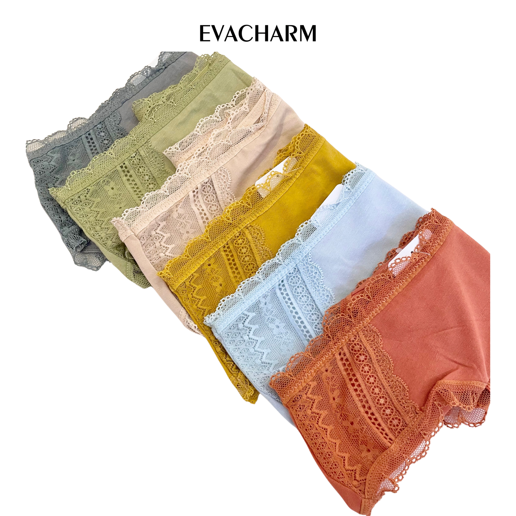 Quần lót Cotton viền ren lưng vừa