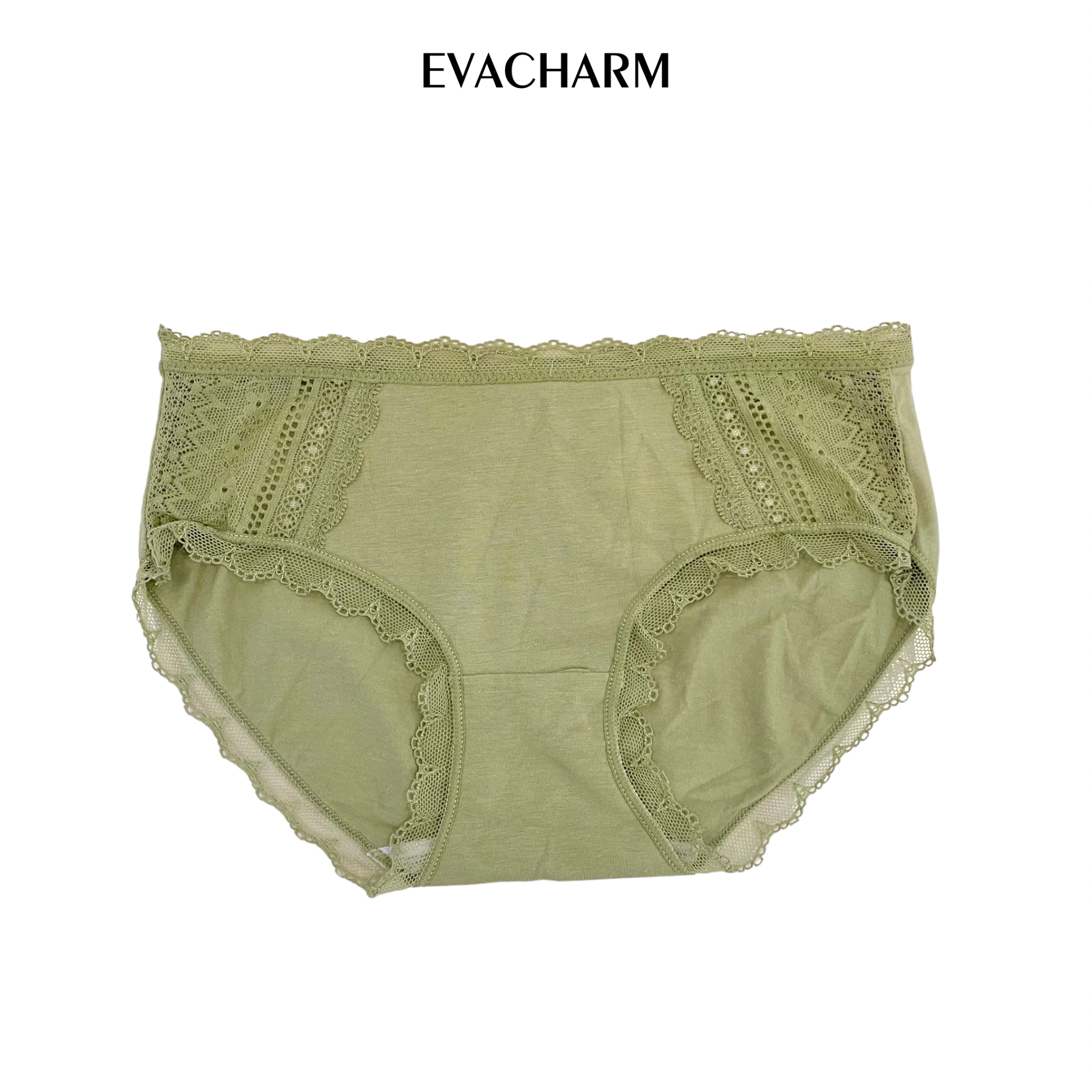 Quần lót Cotton viền ren lưng vừa