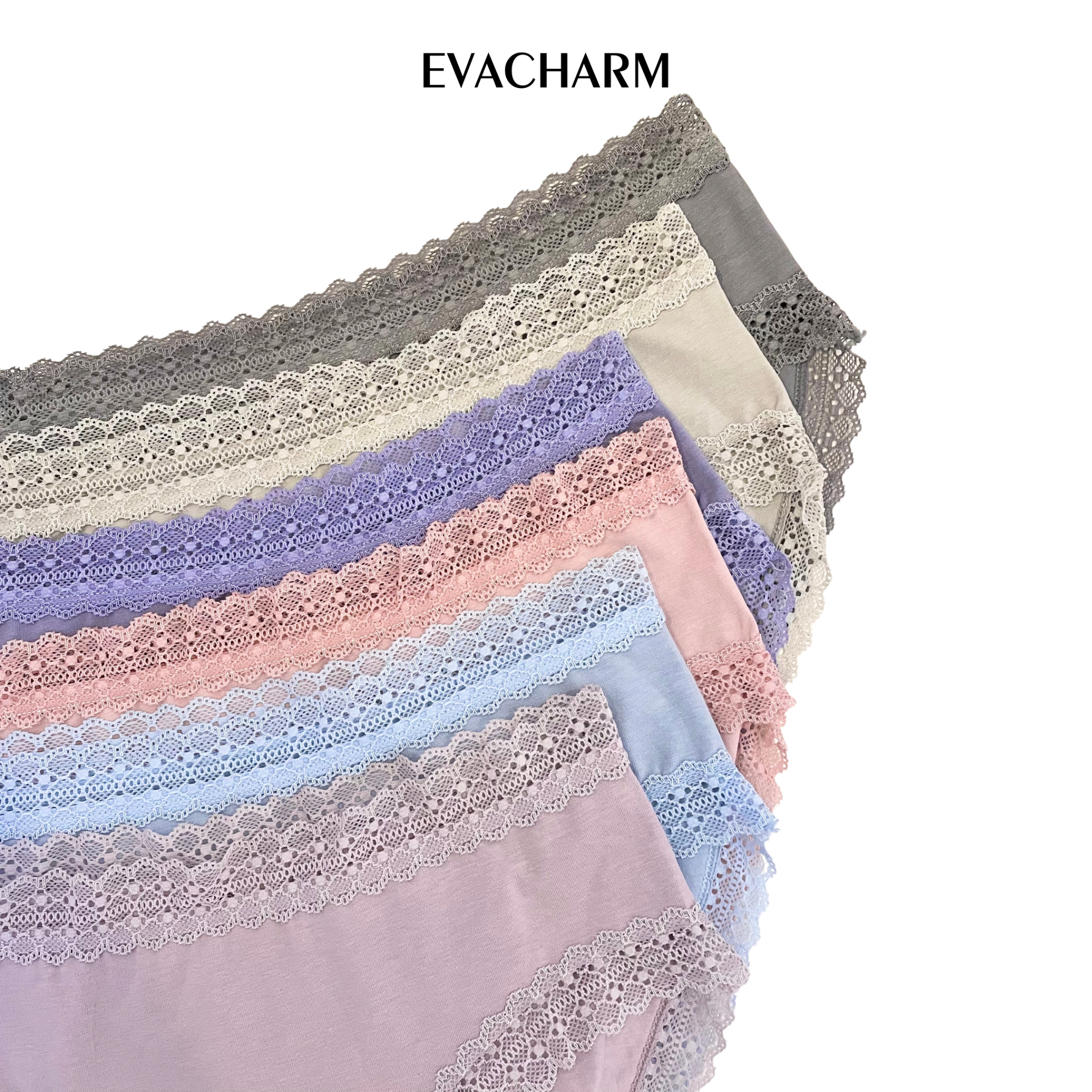 Quần lót Cotton viền ren lưng vừa