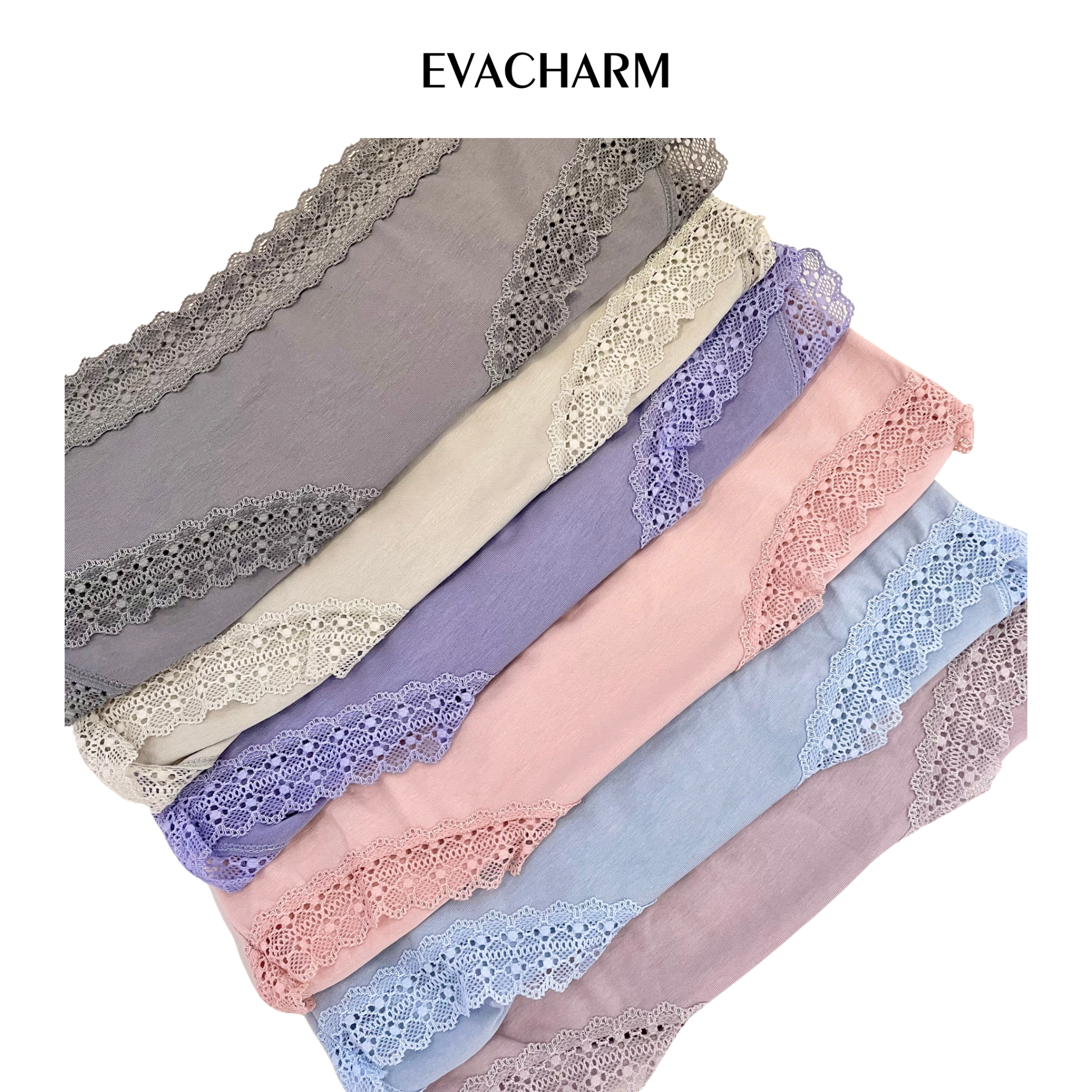 Quần lót Cotton viền ren lưng vừa