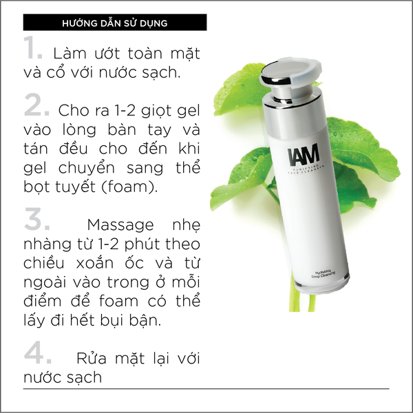  Sản phẩm gel rửa mặt làm sạch sâu và sáng da - IAM Purifying Face Cleanser 