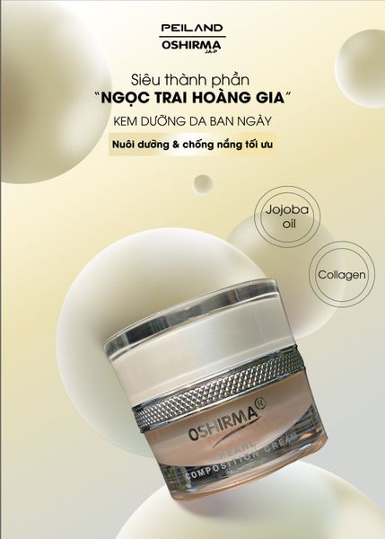  Kem nén ngọc trai hoàng gia trắng da và chống nắng ban ngày 30g 