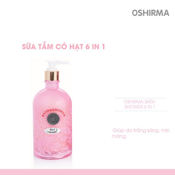  Sữa tắm có hạt 6 in 1 giúp làm trắng & mịn da toàn thân 450ml 