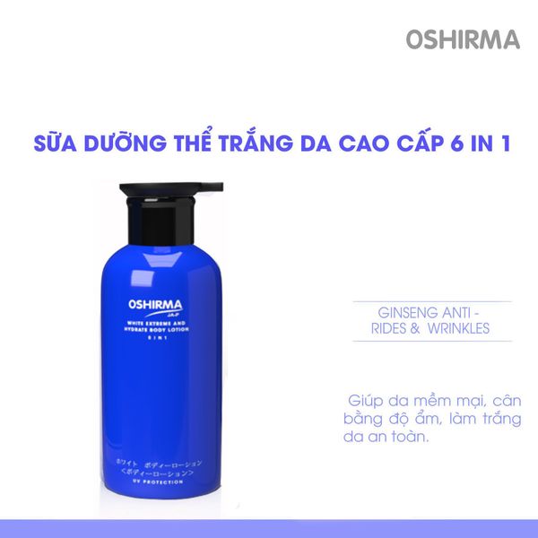  Sữa dưỡng thể trắng da cao cấp 6 in 1 450ml 