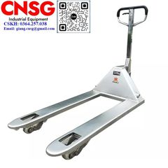 Xe nâng tay thấp thép không gỉ (Xe nâng tay thấp Inox) hãng Niuli - China