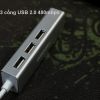 Bộ chia USB 2.0 3 cổng + LAN RJ45 100Mbps Veggieg U2-3U-S