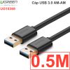 Cáp USB 3.0 2 đầu đực AM-AM 0.5M 1M 2M UGREEN