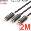 Cáp AV RCA 3 ra 3 AV RCA Ugreen mạ vàng 24K 1.5M 2M 3M 5M