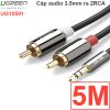 Cáp Audio 3.5mm to 2 RCA UGREEN mạ vàng 24k 1.5M 2M 3M 5M