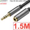 Cáp audio 3.5mm nối dài 0.5M 1M 1.5M 2M 3M 5M Ugreen (màu đen)