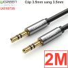 Cáp audio 3.5mm UGREEN mạ vàng 24K 0.5M 1M 2M 3M 5M (tròn màu đen)