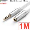 Cáp audio 3.5mm nối dài 0.5M 1M 1.5M 2M 3M 5M Ugreen (màu trắng)