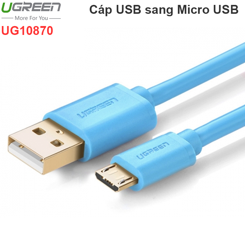 Cáp sạc Điện thoại Smartphone máy tính bảng USB AM sang Micro USB 1 mét Ugreen 10870