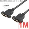 Cáp nối HDMI Female to Female 0.35M 1M - Dây HDMI nối tiếp nối dài 2 cổng cái bắt vít cố định