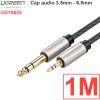 Cáp âm thanh audio 3.5mm sang 6.5mm Ugreen 0.5M 1M 1.5M 2M 3M 5M 8M 10M