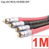 Cáp Audio RCA Hi-end jack AV Nakamichi cáp Furutech 0.75M 1M 1.5M 2M (2 sợi)