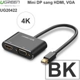  Mini Displayport to HDMI và VGA Ugreen 20421 hỗ trợ 4K 