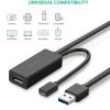 Cáp nối dài USB 3.0 1 đầu đực 1 đầu cái 5M I 10M hỗ trợ cấp nguồn 5V Ugreen 20826 20827