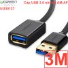 Cáp nối dài USB 3.0 AM-AF dây tròn UGREEN 0.5M 1M 1.5M 2M 3M