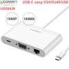 USB-C ra VGA LAN USB 3.0 1 port USB 2.0 1 port UGREEN 30439