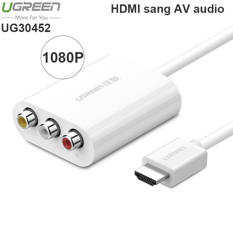 Cáp chuyển HDMI sang AV audio adapter 1 mét UGREEN 30452