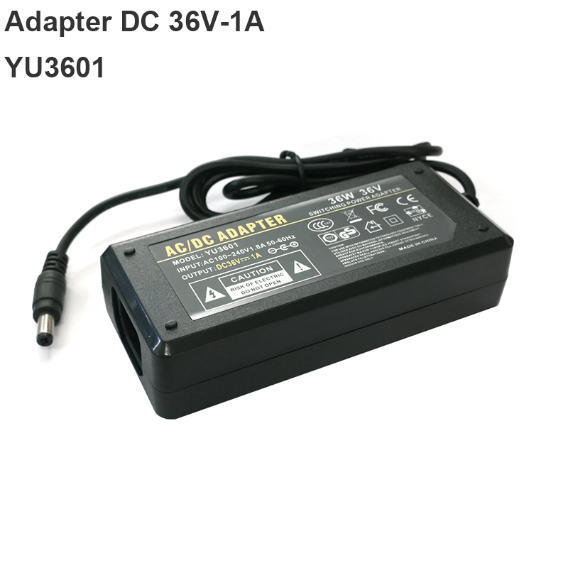 Nguồn DC 36V-1A/36W | Adapter AC/DC 36V-1A YU3601 chân cắm đầu ra tròn 5.5x2.5mm