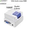Bộ chuyển VGA Audio 3.5mm sang HDMI 1080P UGREEN 40224