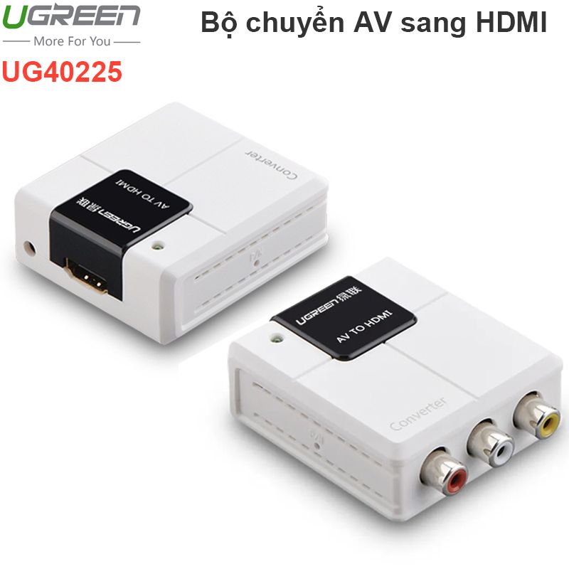 Bộ chuyển tín hiệu AV (3RCA) ra HDMI 1080P UGREEN 40225