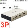 Switch 5x1 HDMI 4K 30Hz Audio SPDIF 3.5mm output Ugreen 40370
