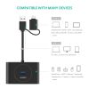 Bộ chia USB 3.0 3.1 type-C 1 ra 4 HUB chia cổng USB 3.0 4 port + USB type C OTG Ugreen 40850