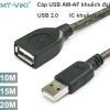 Cáp nối dài USB 2.0 AM-AF 1 đầu đực 1 đầu cái 10M 15M 20M chính hãng MT-VIKI - Có IC khuếch đại