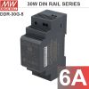 Nguồn DIN rail DC ra DC 9V 36V sang 5V-5.1A và 5V-6A Meanwell DDR-30G-5