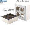 Mặt nạ ổ cắm 4 nhân cho đế âm tường âm sàn Coraon 86A-4-W | 86A-4-B (đen/trắng)