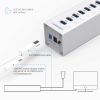 Bộ chia USB 3.0 13 cổng nguồn ngoài 12V vỏ nhôm hỗ trợ sạc 2 USB 5V-2.4A Orico A3H13P2