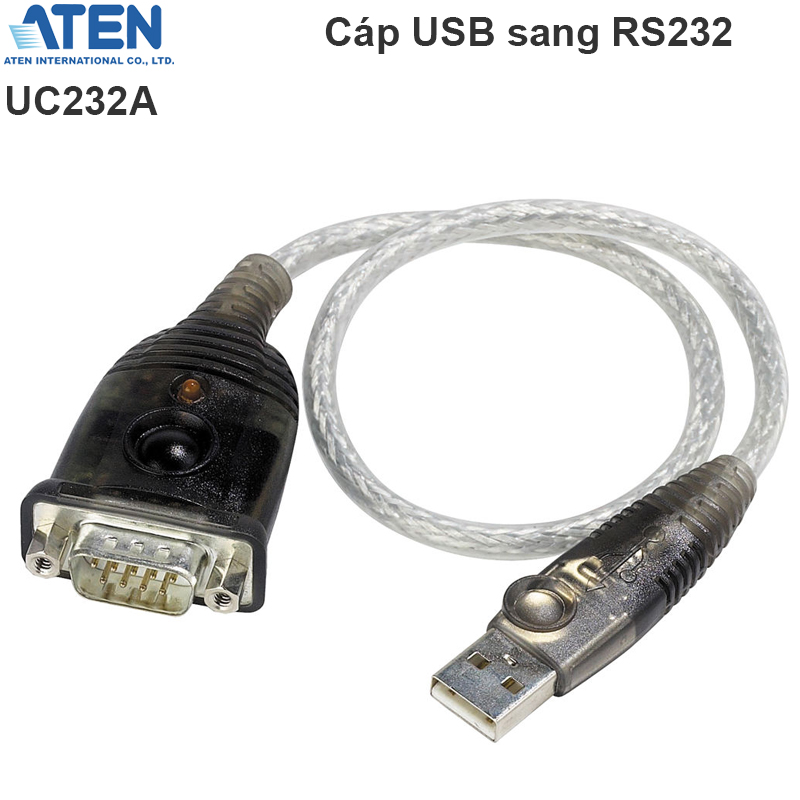 Cáp USB to RS232 Aten UC232A 0.42M