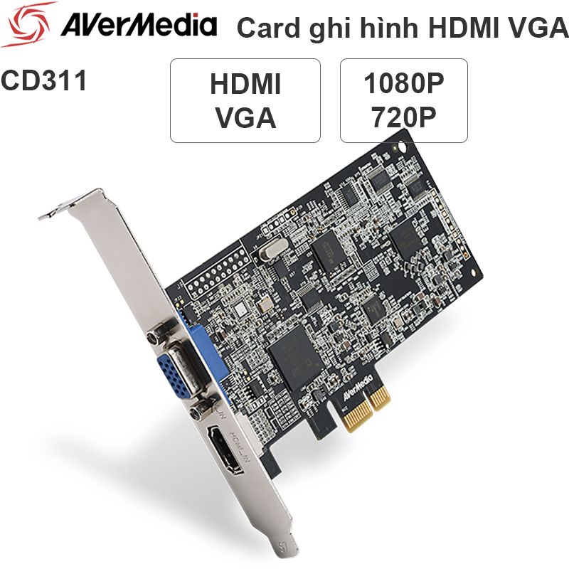  Card ghi hình cổng VGA và HDMI full HD 1080P60Hz Avermedia CD311 