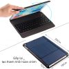 Bàn phím bao da Bluetooth cho iPad Air Air 2 Pro 9.7 New iPad 2018 có LED BOW T201D