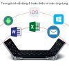 Bàn phím không dây bluetooth gấp gọn vỏ nhôm cho Smartphone/Máy tính bảng BOW HB066