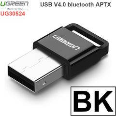 UG30524 I Đen / USB bluetooth cắm cho Laptop Máy tính để bàn V4.0 EDR APTX Ugreen 30524 I Màu đen