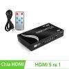 Bộ chuyển mạch HDMI 5x1 full HD1080P có điều khiển từ xa MT-VIKI MT-SW501