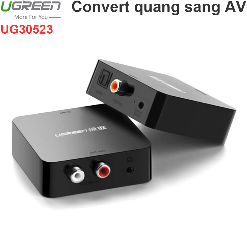 Bộ chuyển đổi âm thanh Quang Optical Coaxial sang AV-RCA Ugreen 30523