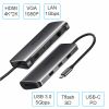 Bộ chia USB Type-C 9 trong 1 ra USB 3.0 HDMI VGA TF SD USB-C PD Ugreen 40873